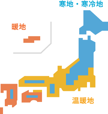 日本の地域区分マップ